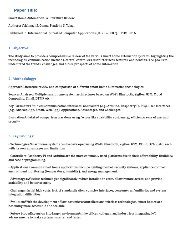 Smart Home Automation Key Findings Docx 20250429 111453 0000 Pdf