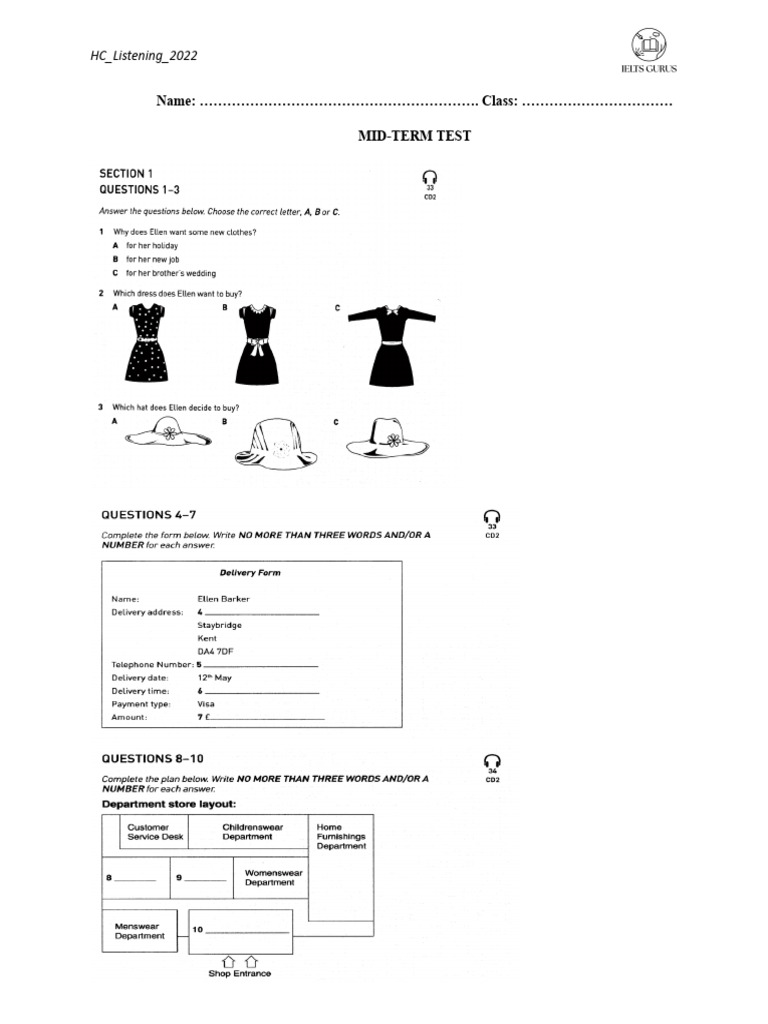 Mid Term Test | PDF