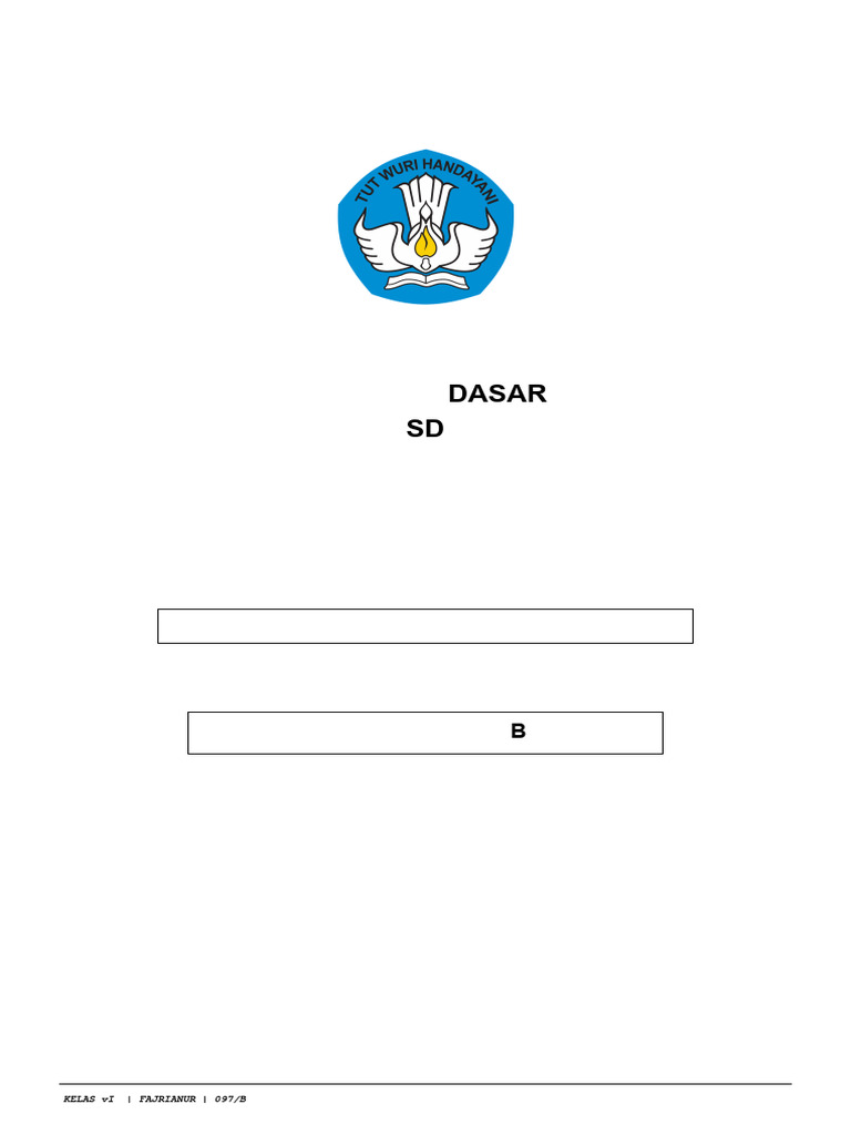 Contoh Rapor Sekolah Dasar SD | PDF