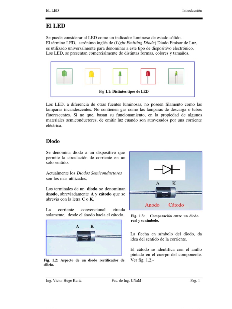 Cómo Conectar un LED Correctamente | PDF | Diodo | Diodo emisor de luz