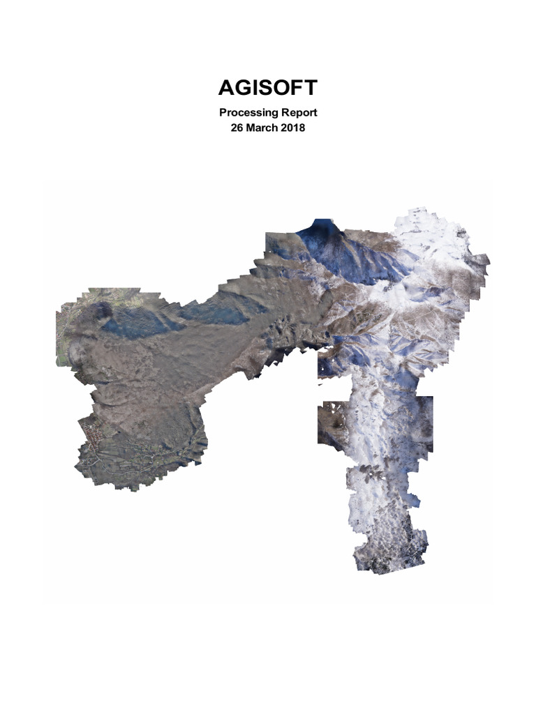 Agisoft Orthomosaic Processing Report | PDF | Texture Mapping | Pixel