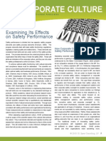 Corporate Culture: Examining Its Effects On Safety Performance