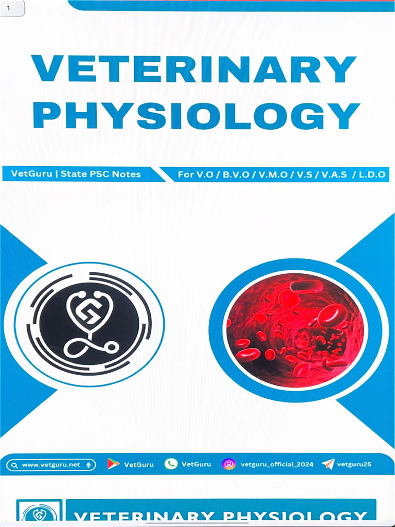 Veterinary Physiology | PDF