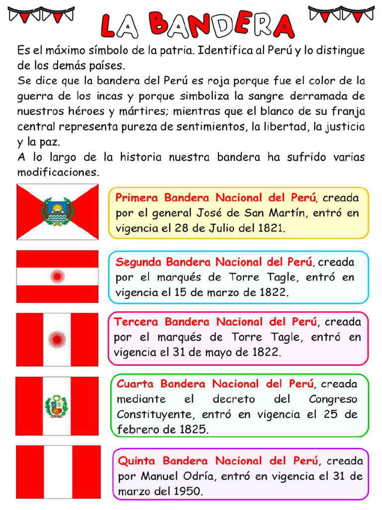 Símbolos de la Patria Peruana | PDF | Símbolos nacionales