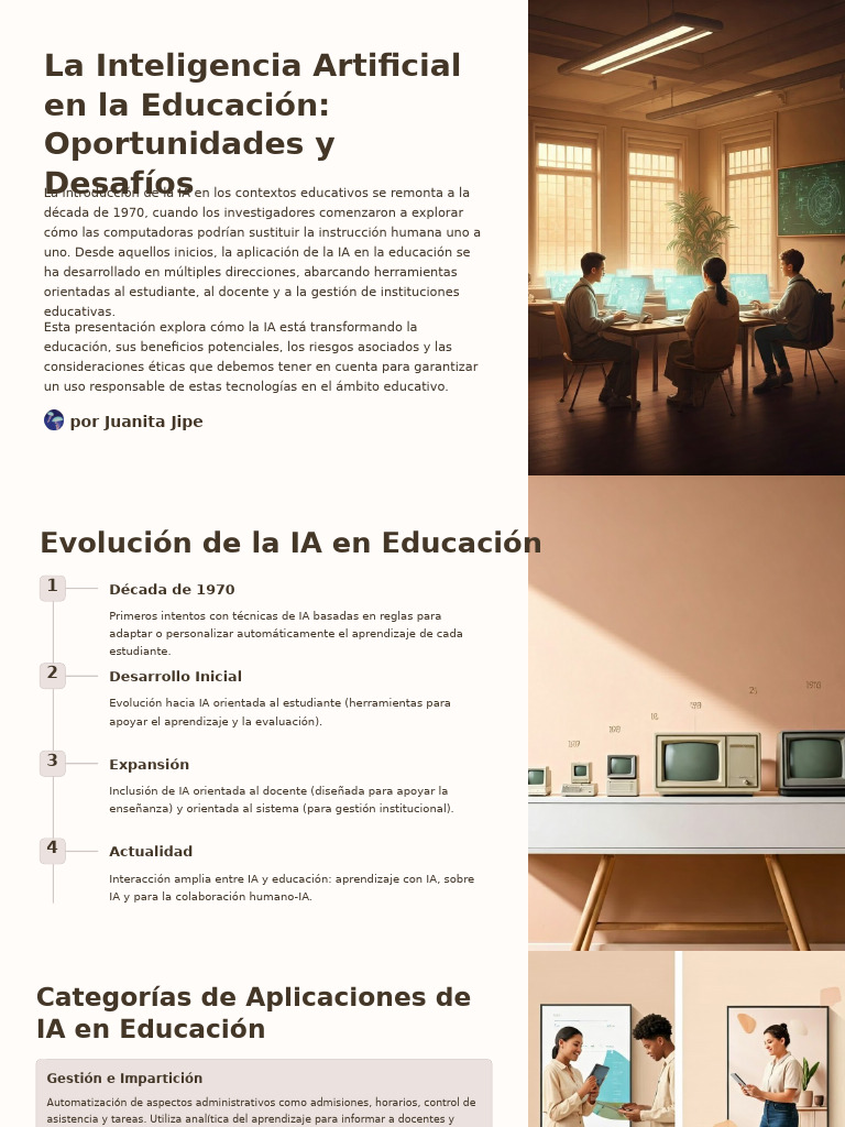 IA en Educación: Oportunidades y Desafíos | PDF | Inteligencia ...
