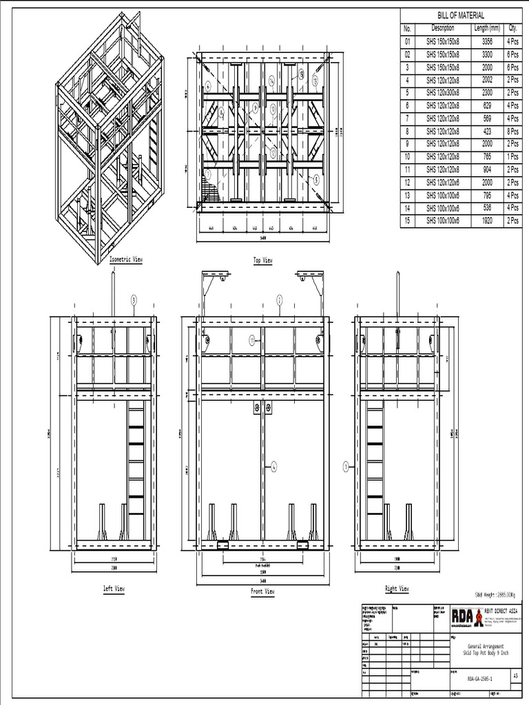 RDA-GA-2505-0 - SKID (Forkforklif) | PDF