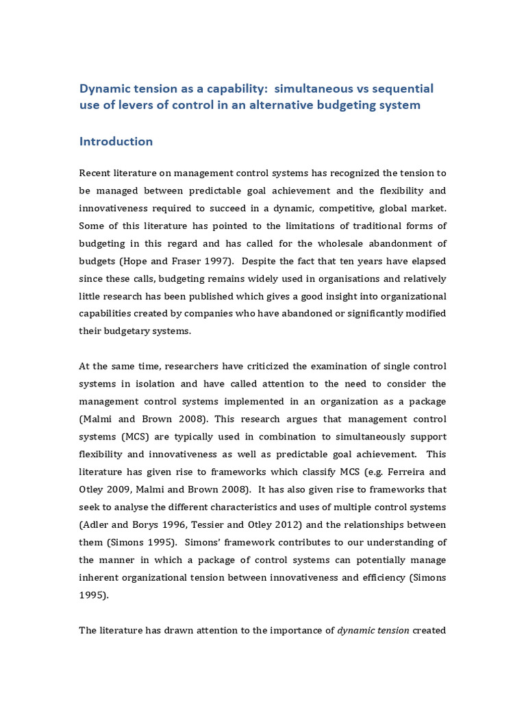 Curated visual reference: Dynamic Tension In Control Systems Pdf Cognition Photo Inspiration