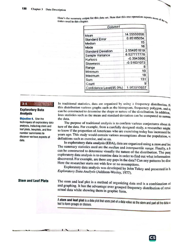 Chapter 3 Data Description | PDF