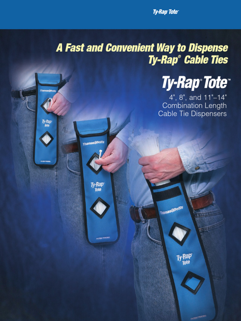 Ty-Rap® Cable Tie Dispenser Overview | PDF | Manufactured Goods ...