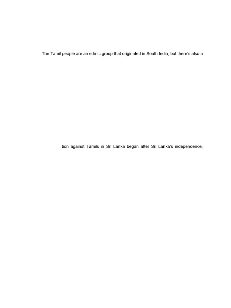 Tamil Discrimination in Sri Lanka | PDF | Sri Lanka | Human Rights Abuses