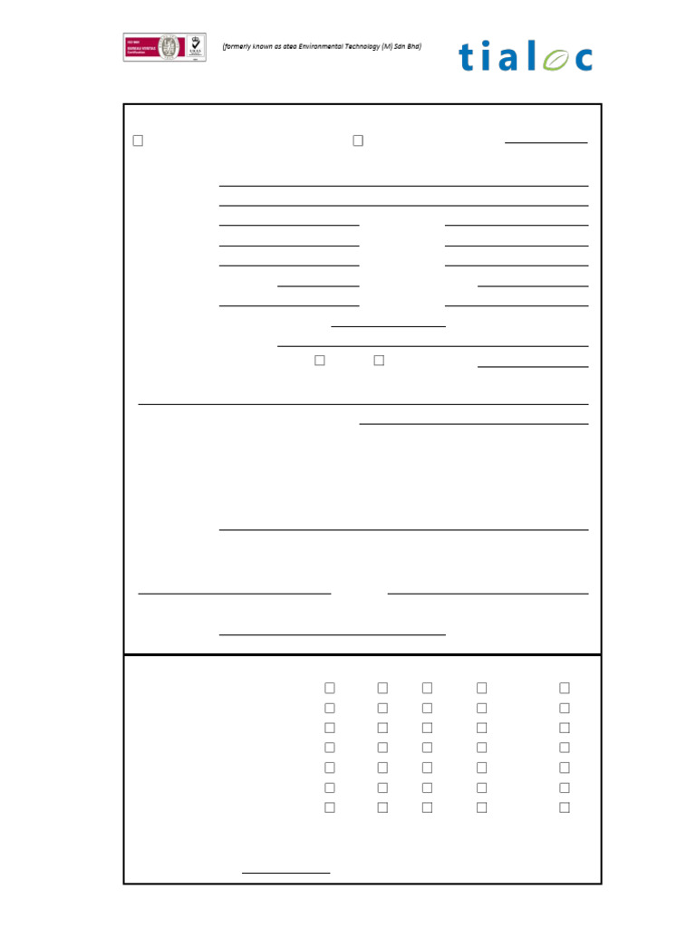 Vendor Registration Form Malaysia | PDF