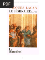 Lacan - Seminaire VIII - Transfert