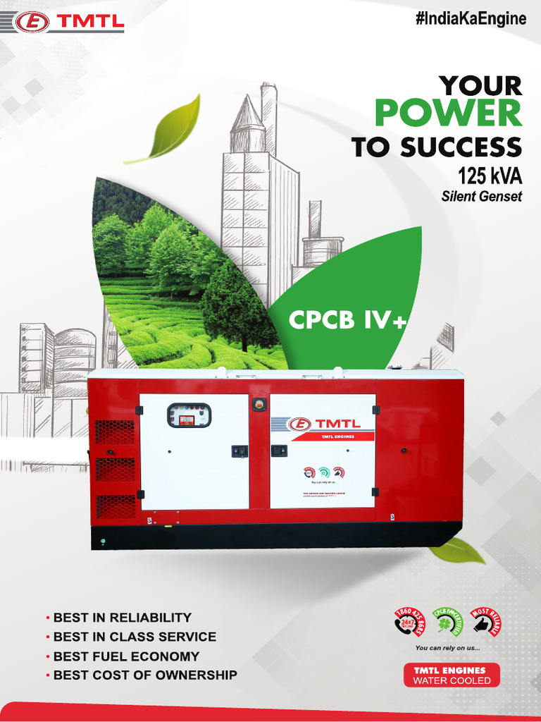 TMTL 125 Kva CPCB IV+ | PDF