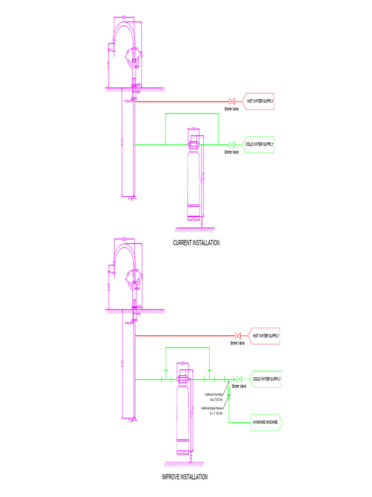 SVP BWT Mep DWG t2 - t3 Combine Unit | PDF