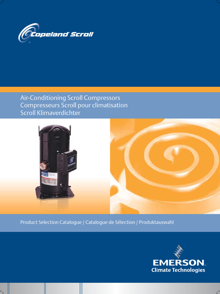 Catalogue des compresseurs Copeland Scroll | PDF