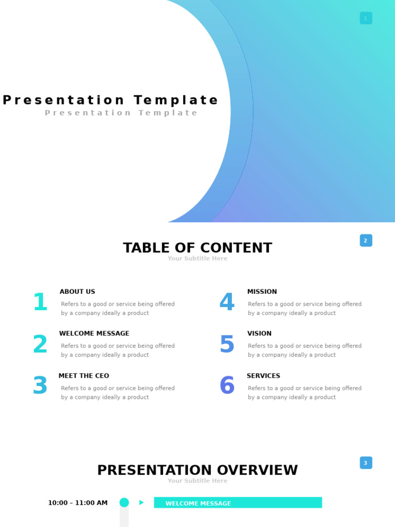 Company Presentation Template | PDF | Mobile App | Marketing