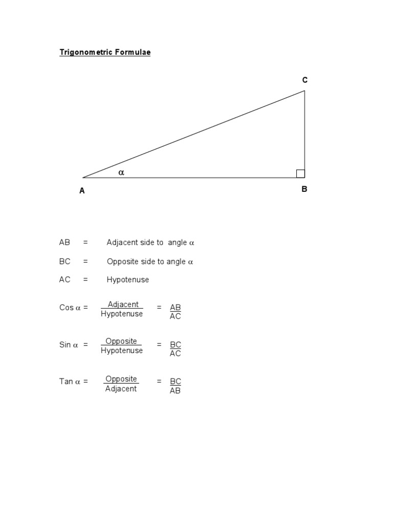 Useful Formulae | PDF | Technology & Engineering