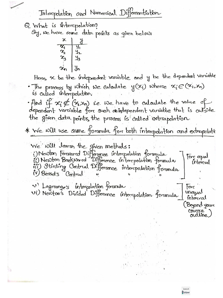Interpolation | PDF