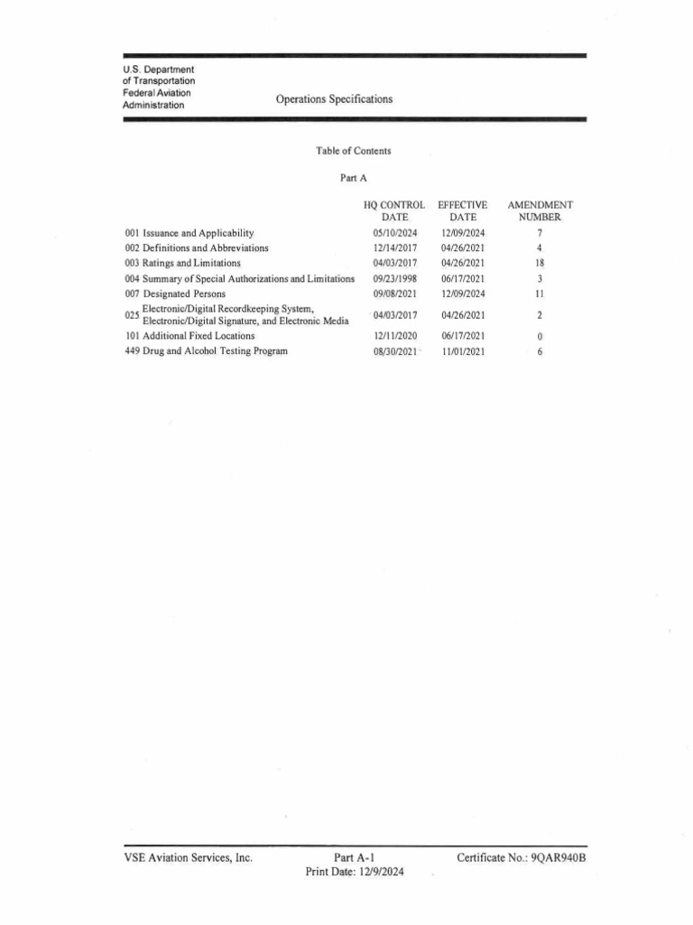 FAA Operations Specifications Overview | PDF | Aviation | Civil Aviation