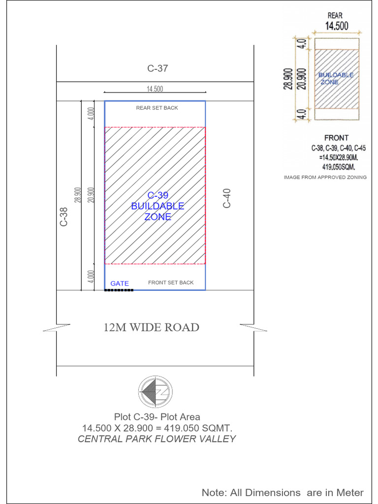 Plot Layout Plan for Central Park | PDF