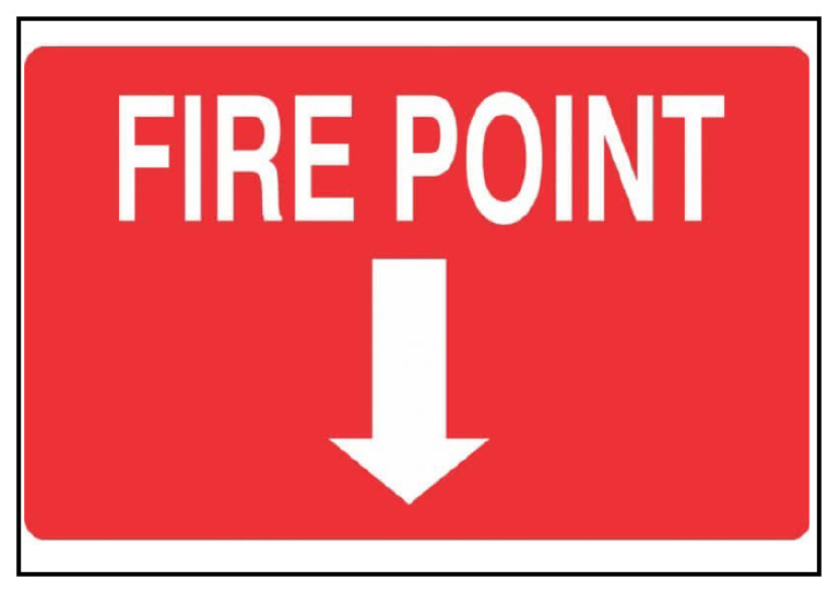 A3 - Fire Point Sign Eng-Down Arrow | PDF