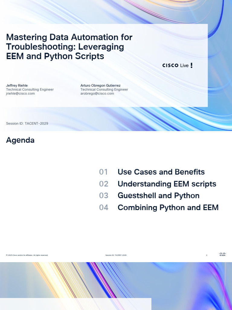 Data Automation for EEM & Python Scripts | PDF | Ip Address | Command ...