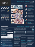 Checking £50 Notes: Key Features Guide | PDF | Banknote | Banks