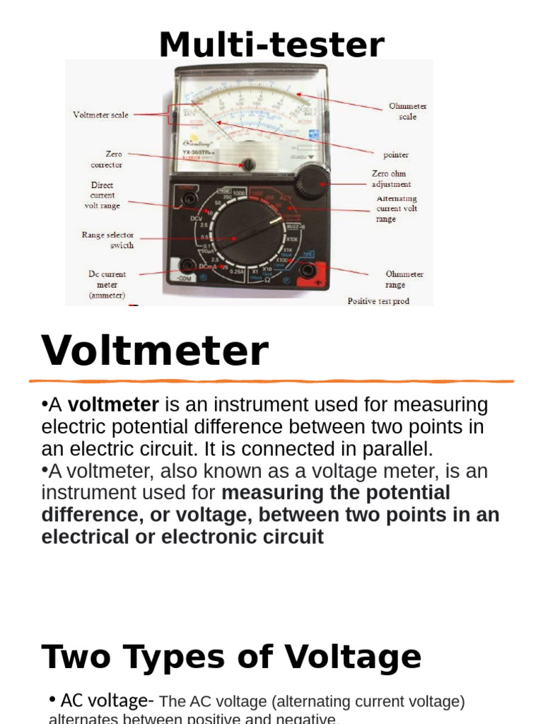 Understanding Voltmeters and Measurements | PDF