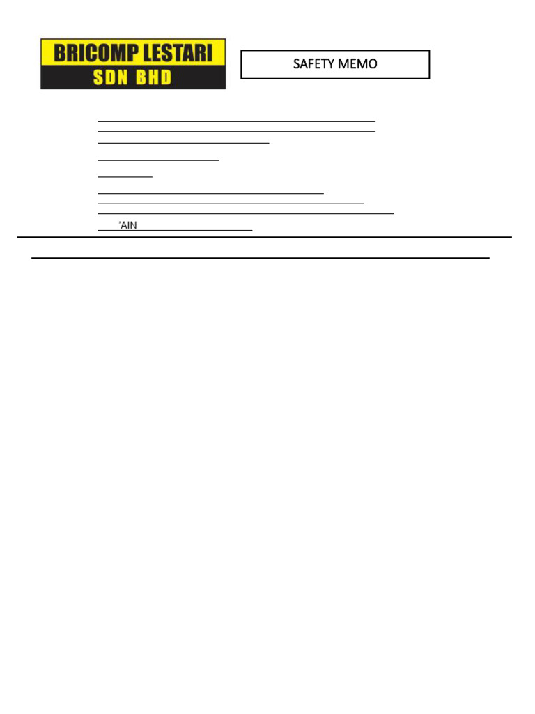 P84 Safety Memo 03 | PDF