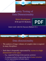 Property Testing of Data Dimensionality: ICSI and UC Berkeley