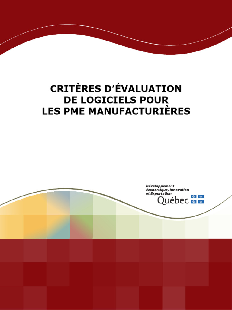 Critères d'évaluation logiciels PME | PDF