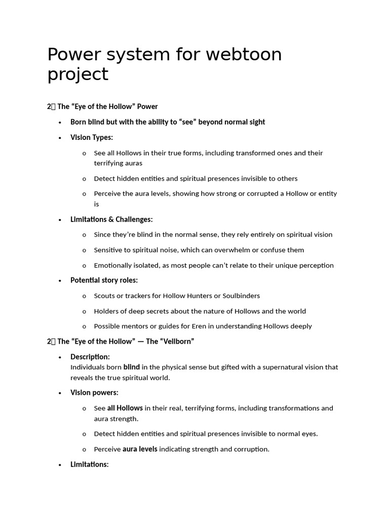 Power System For Webtoon Project 6 | PDF