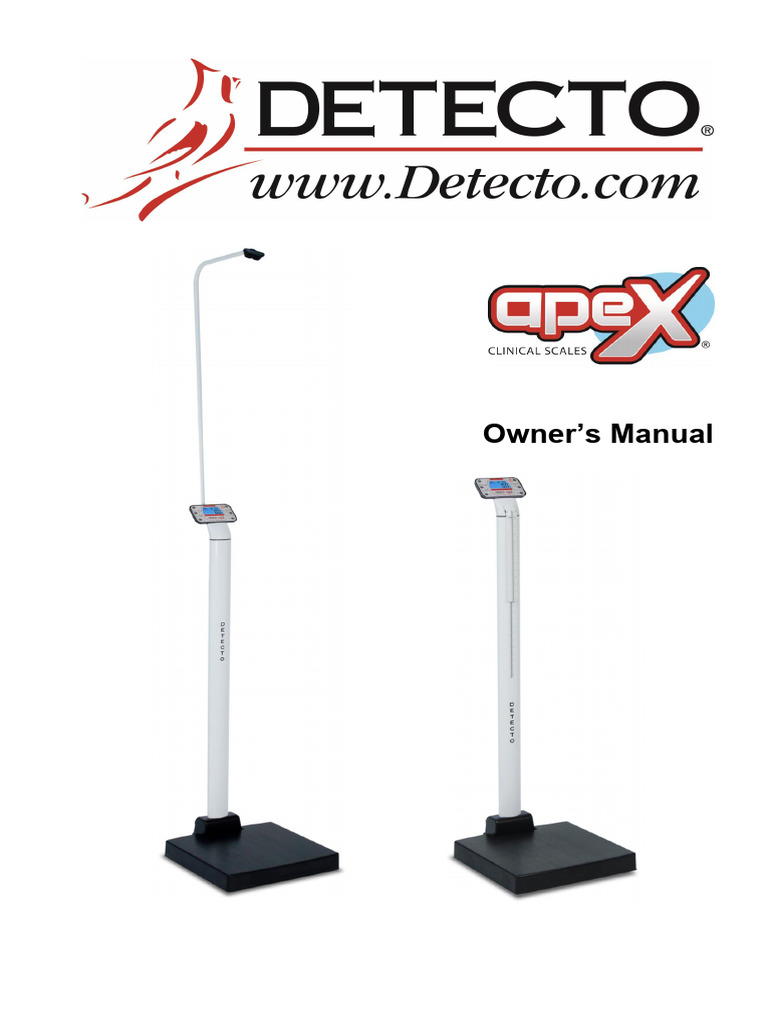Detecto Apex Digital Scale Manual | PDF | Electromagnetic Interference ...