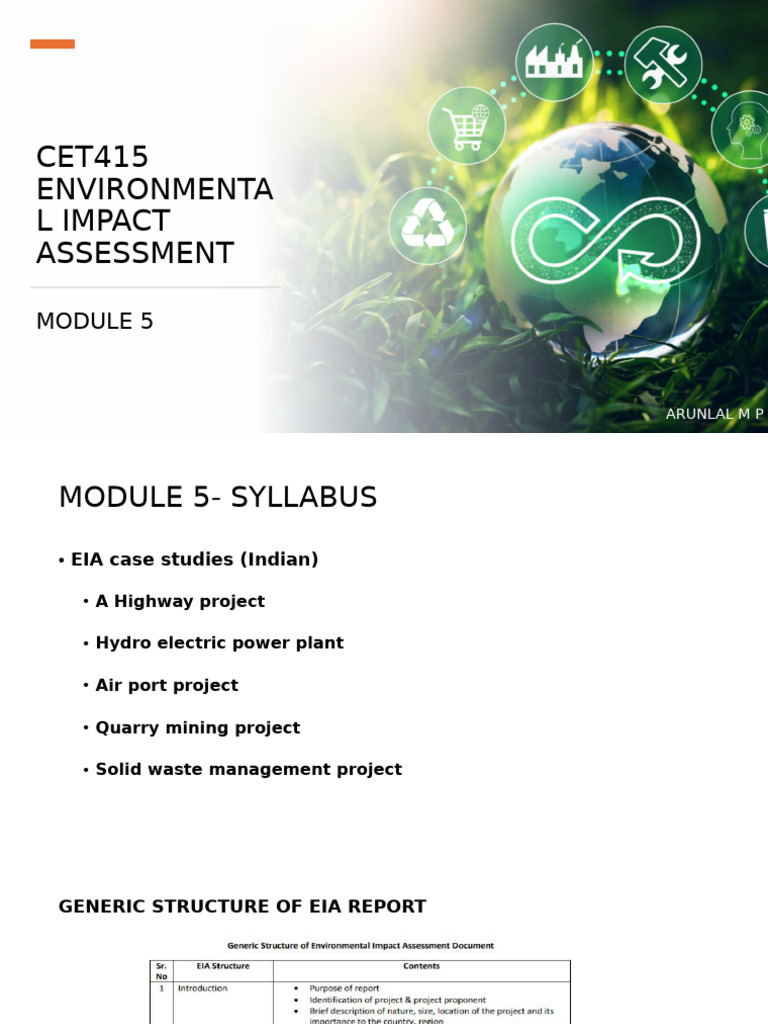 EIA Report for Pune Ring Road Project | PDF | Waste | Environmental ...