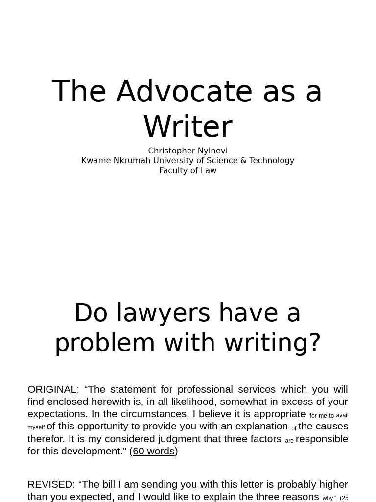 Improving Legal Writing Clarity | PDF | Plagiarism | Justice