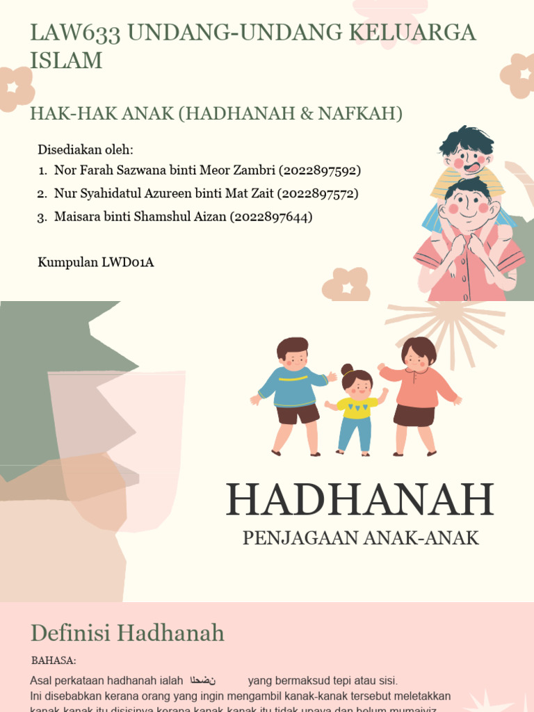 Hak Hadanah dalam Undang-Undang Islam | PDF