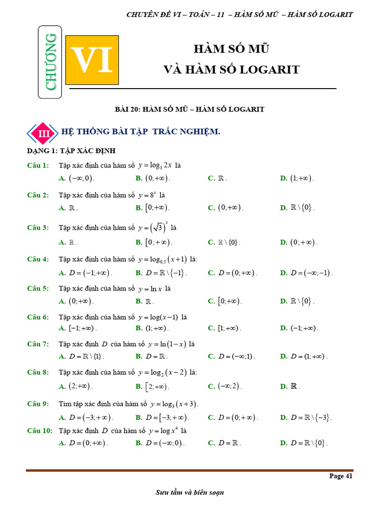 Chuyen de Ham So Mu Va Ham So Logarit Toan 11 Knttvcs Removed (1 ...