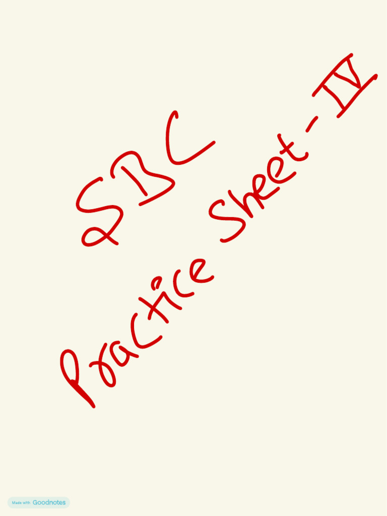 SBC Practice Sheet 4 Mole Concept | PDF