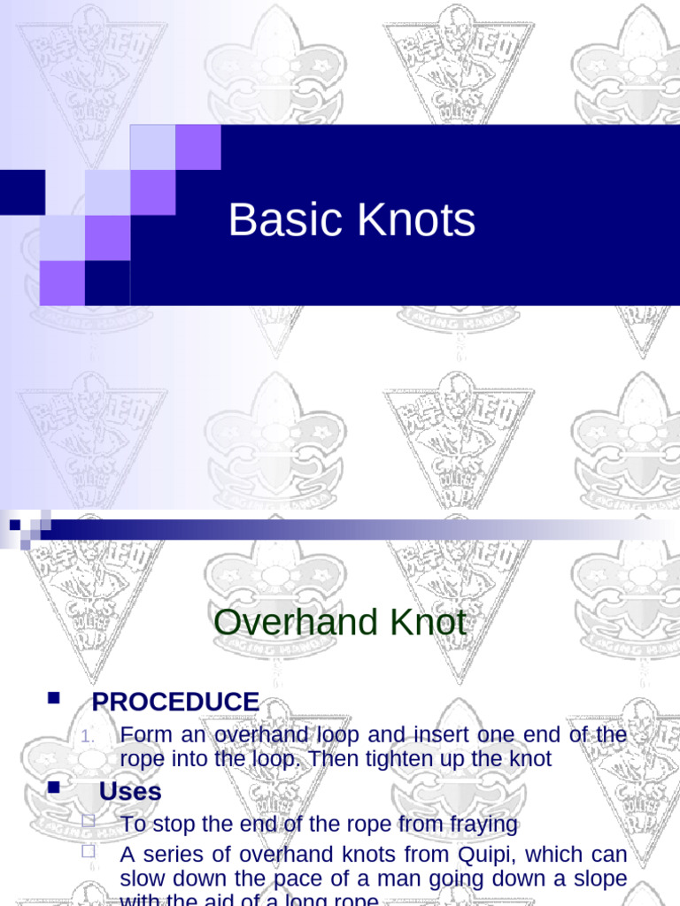 8 Essential Knots for Practical Use | PDF | Knot | Ropework