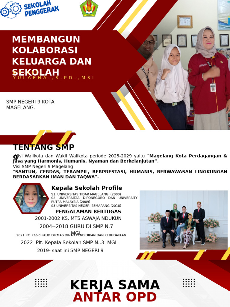 Kolaborasi Keluarga dan Sekolah SMP 9 | PDF