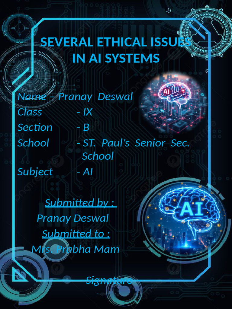 Ethical Challenges in AI Systems | PDF | Artificial Intelligence ...