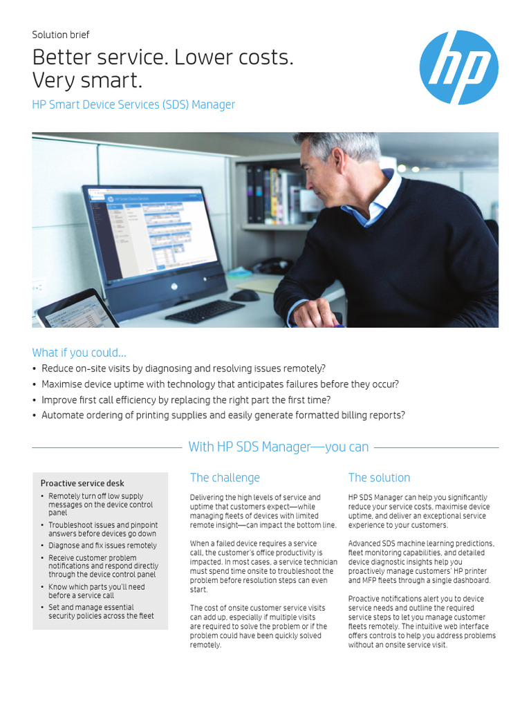 HP Smart Device Services Overview | PDF | Troubleshooting | Information ...