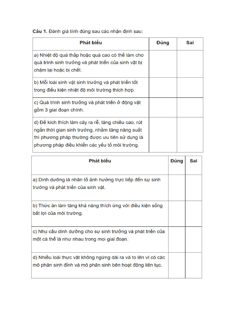 ÔN TẬP KHTN 2 | PDF