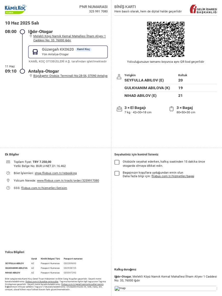 Ticket Igdr Antalya 3259917080 | PDF