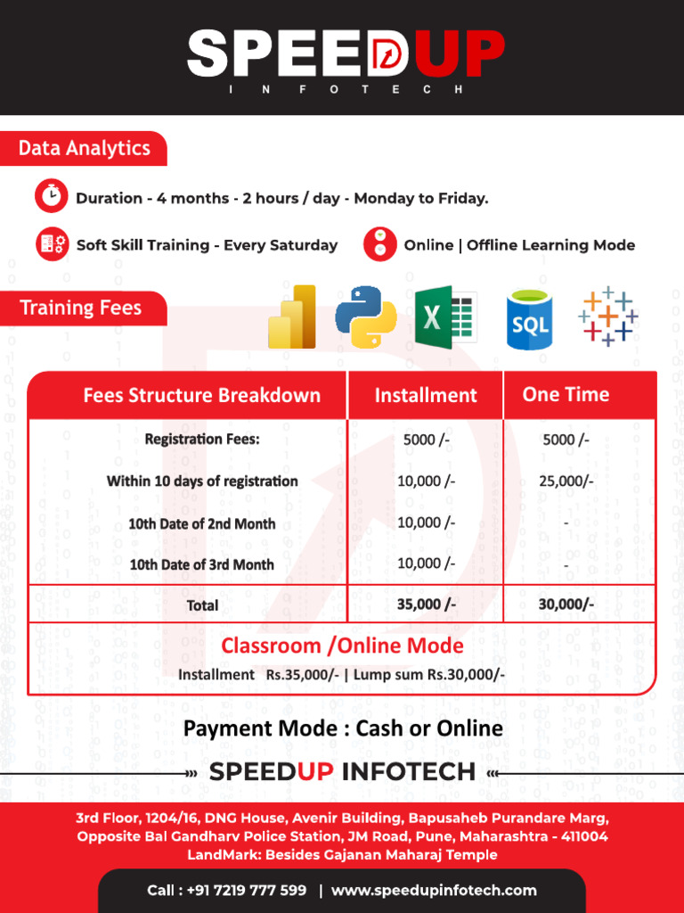 Data Analytics Fees Structure | PDF