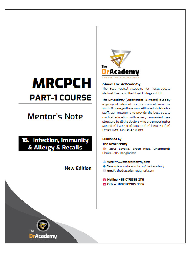 Mentor Note Infection | PDF