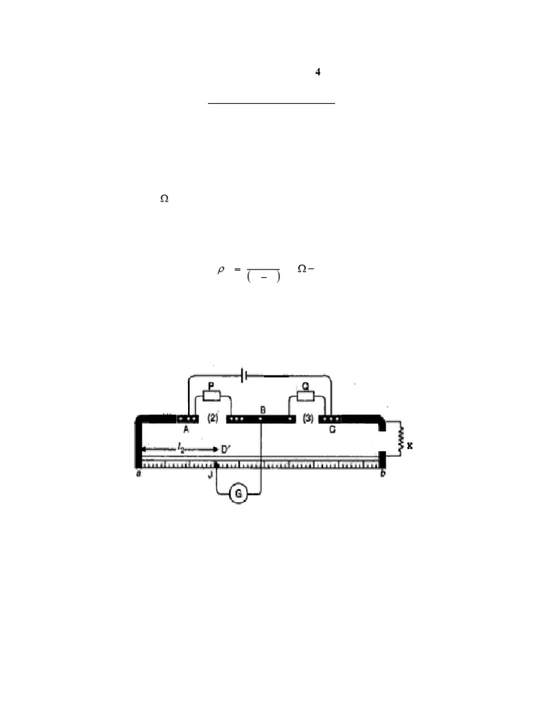 Carey Foster Bridge Experiment Guide | PDF