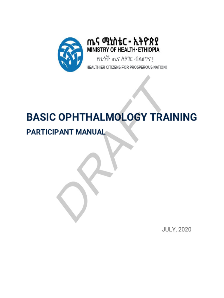 Basic Ophthalmology Training Manual | PDF | Cornea | Human Eye