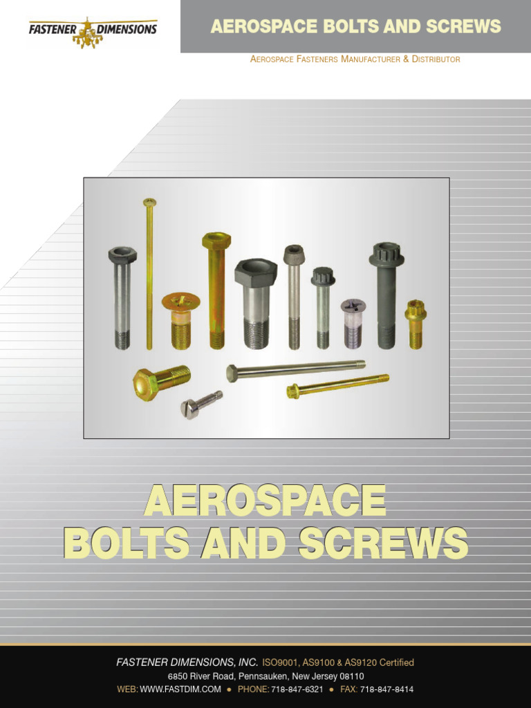 Aerospace Fasteners Overview | PDF | Screw | Mechanical Engineering