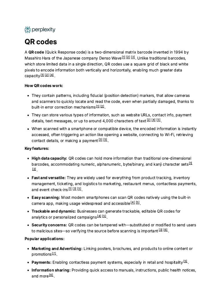Understanding QR Codes and Their Uses | PDF | Qr Code | Encodings